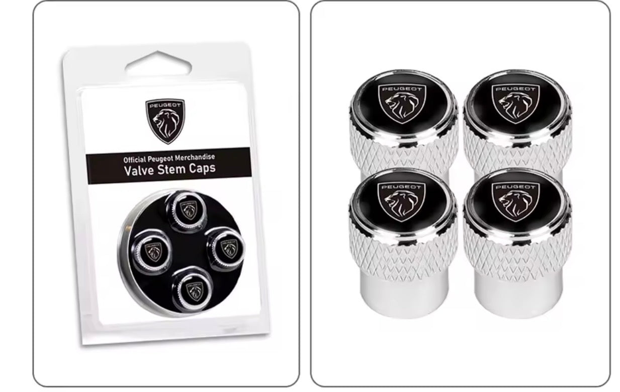Bouchons de valves logo marque x4
