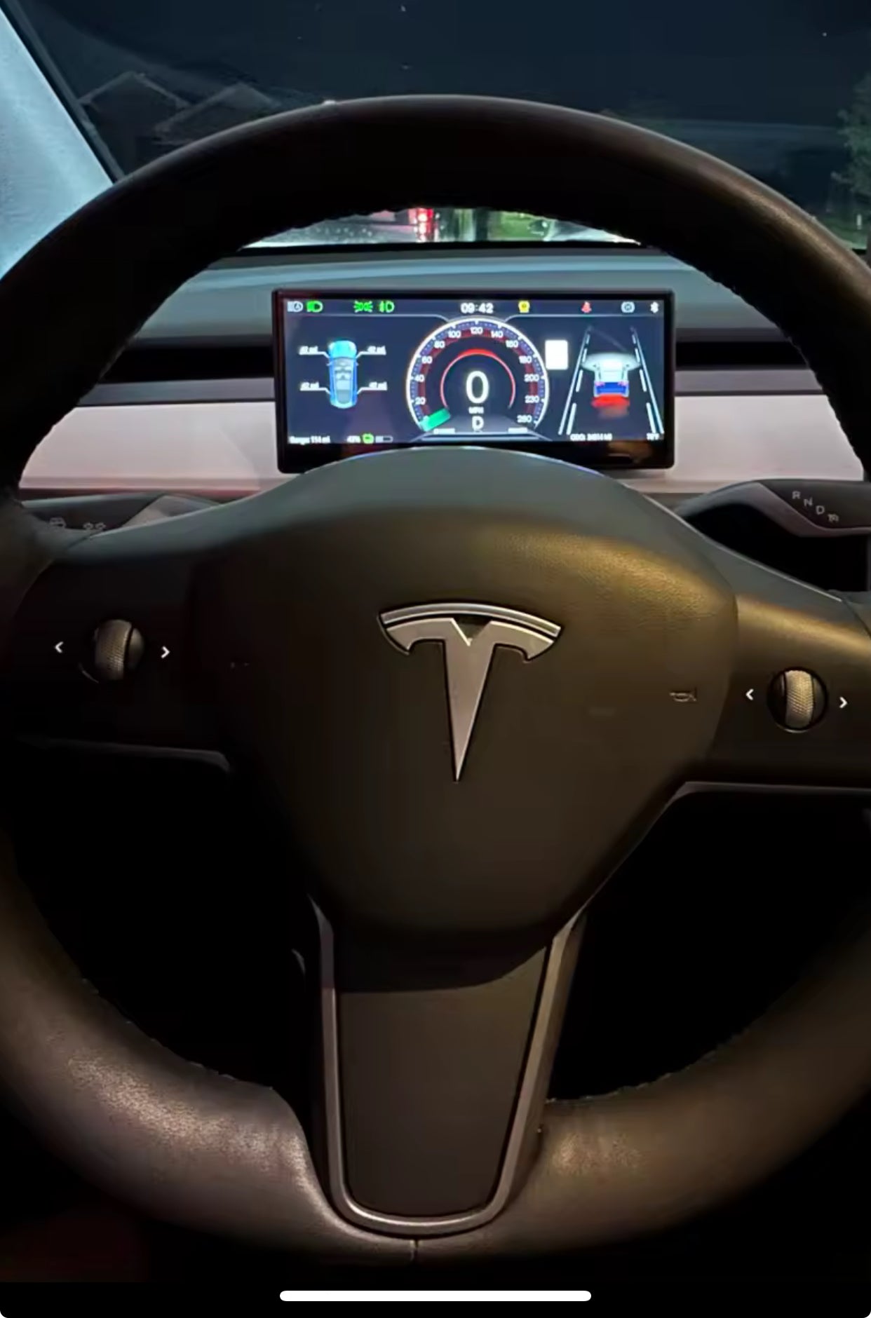Écran Affichage Tête Haute CarPlay et android auto(HUD) avec Sortie d’Air – Compatible Tesla Model 3/Y (2016-2024 + Highland)