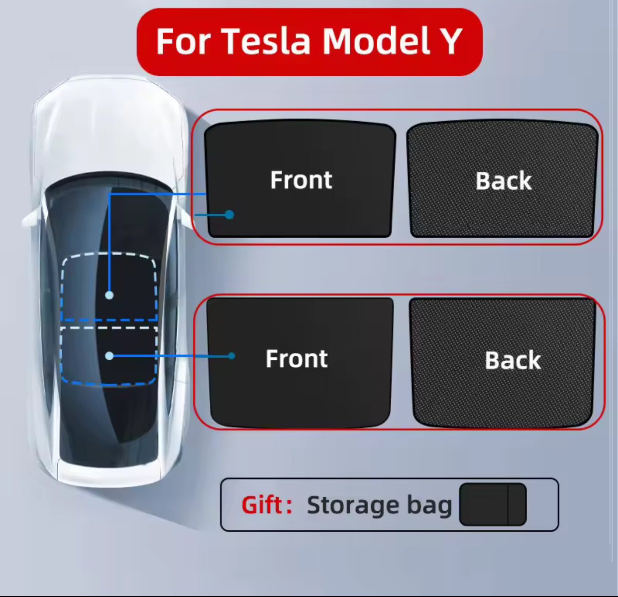 Pare soleil toit tesla modèle y et modèle 3 highland