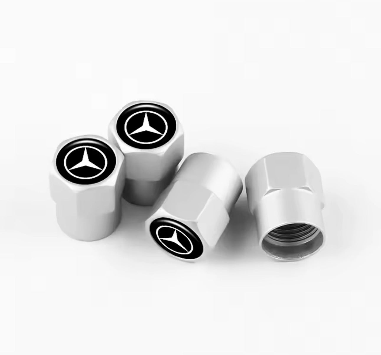 Bouchons de valves logo marque x4
