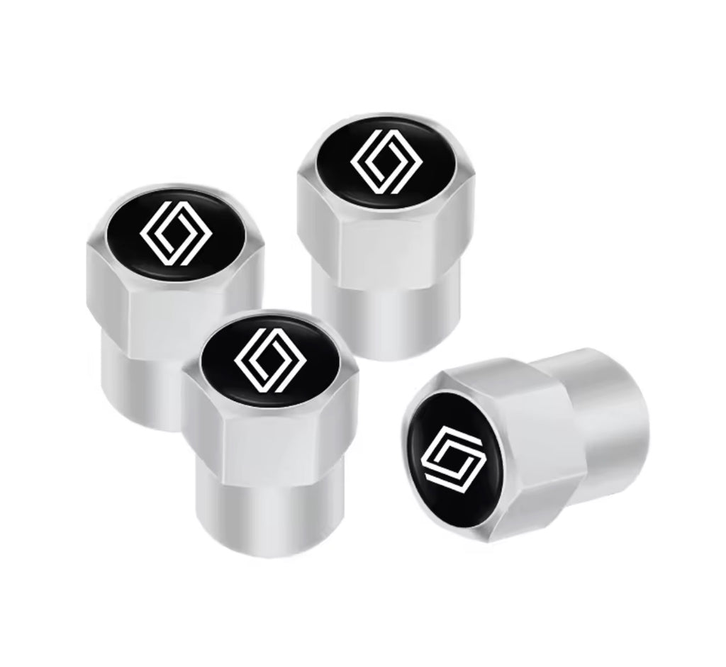 Bouchons de valves logo marque x4
