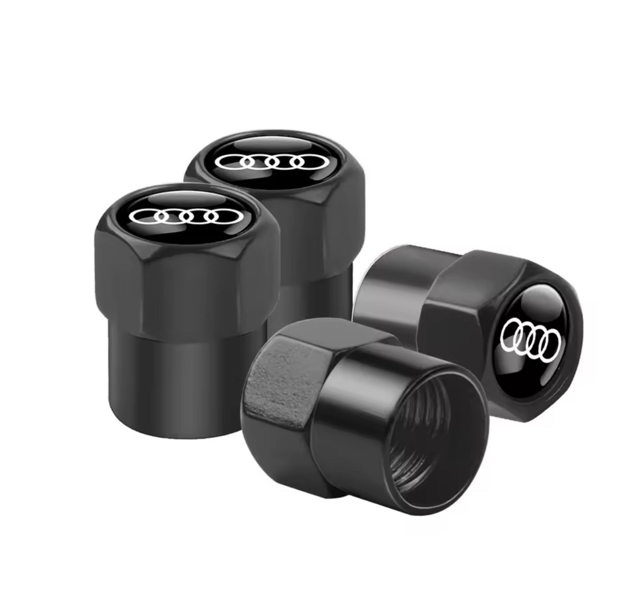 Bouchons de valves logo marque x4