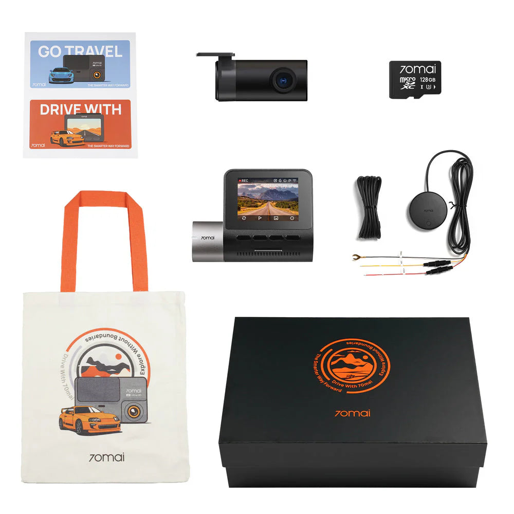 Pack complet AVANT / ARIERE + vue à distance !70mai Dash Cam A510 2.7K HD with Sony STARVIS 2, 4G LTE & Dual HDR