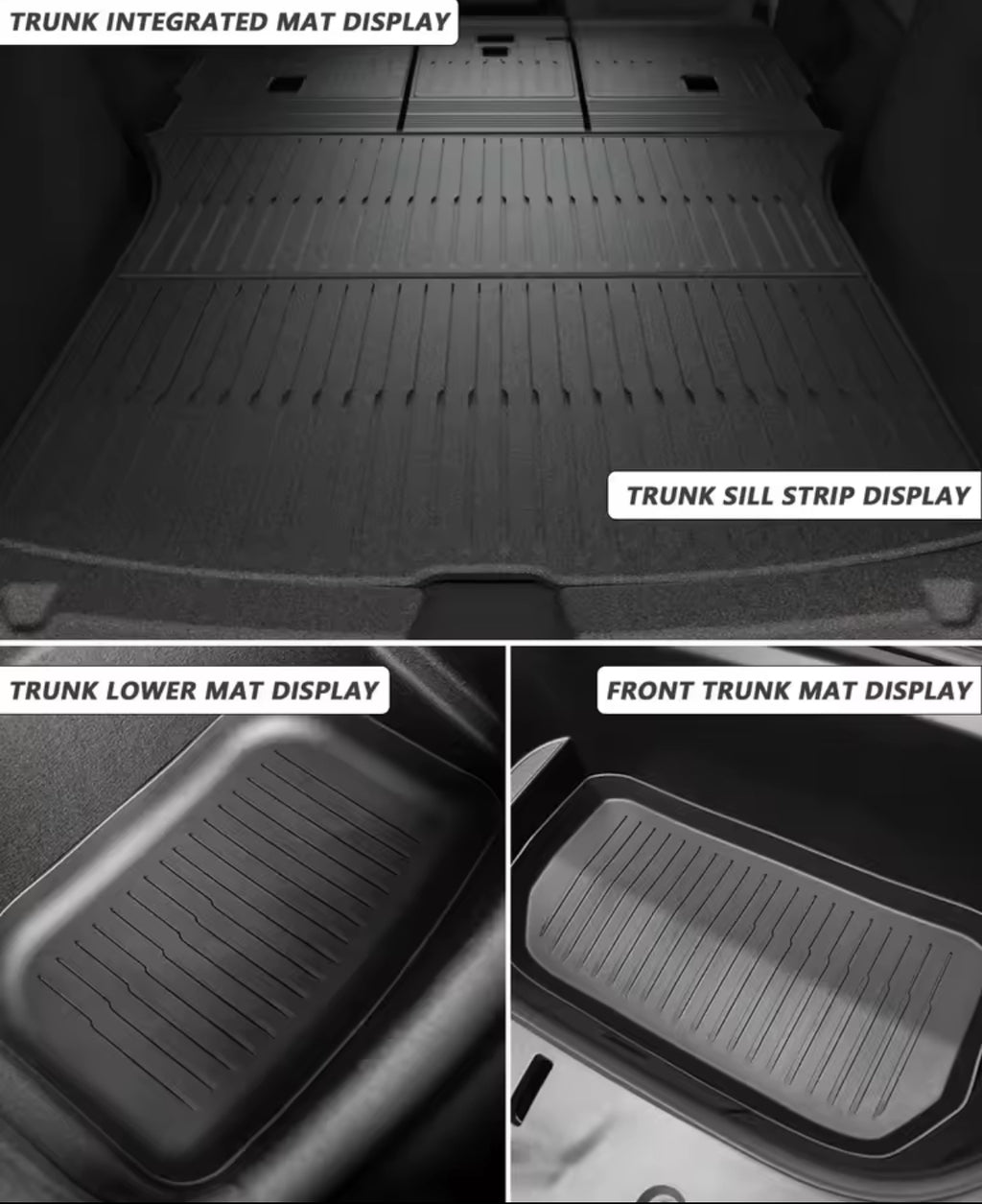 Tapis tesla 3D Y et Y Juniper avant + arrière ou 6 pièces avant + arrière + coffre + trunk et frunk