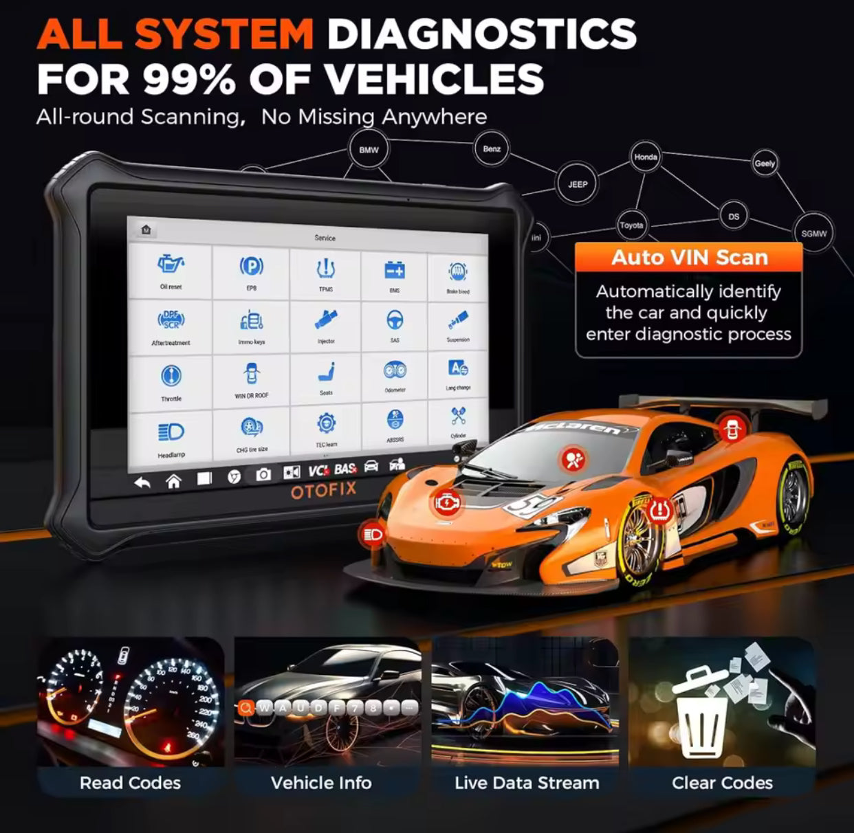 VALISE DIAG OTOFIX D1 LITE 2 ans de mise à jours