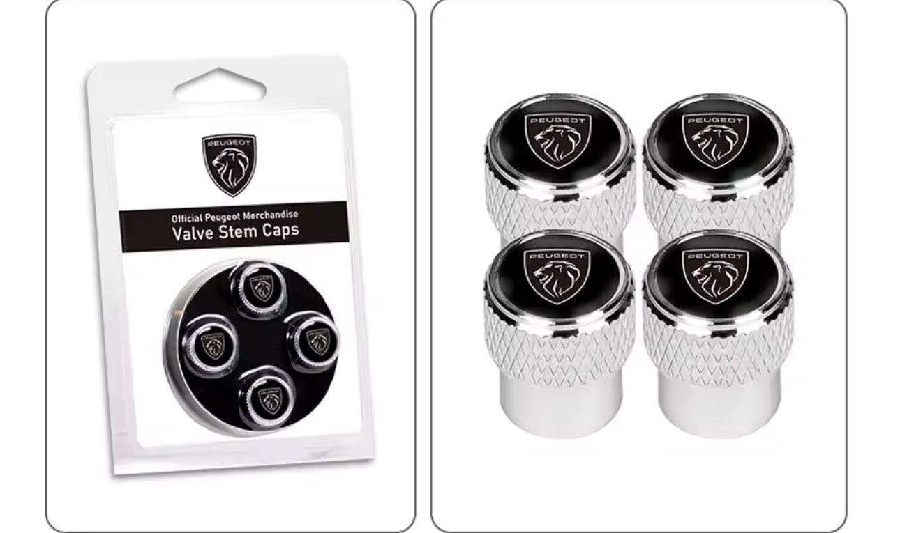 Bouchons de valves logo marque x4