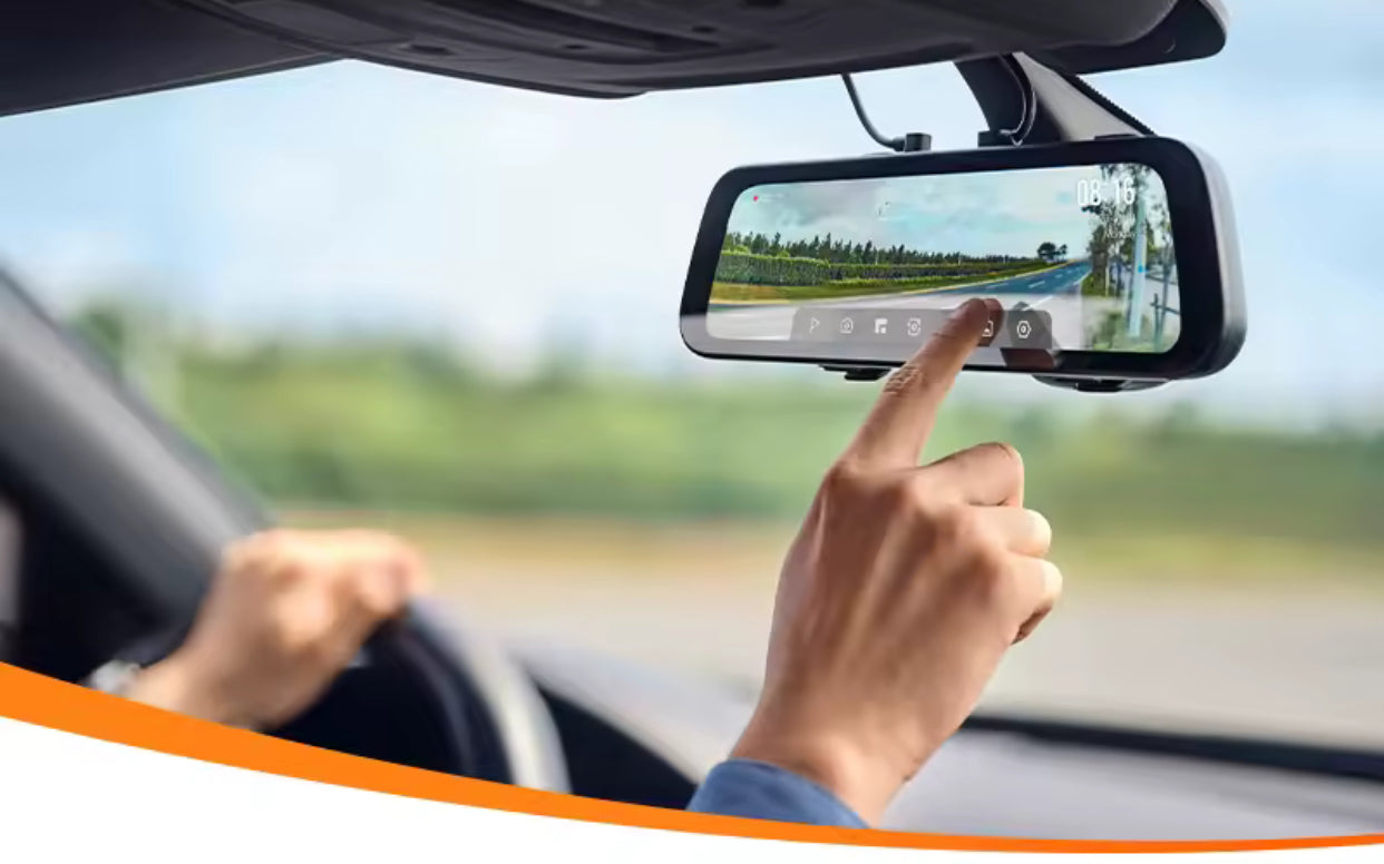 Rétroviseur Dashcam avant arrière utilitaire avec mode parking et camera recul