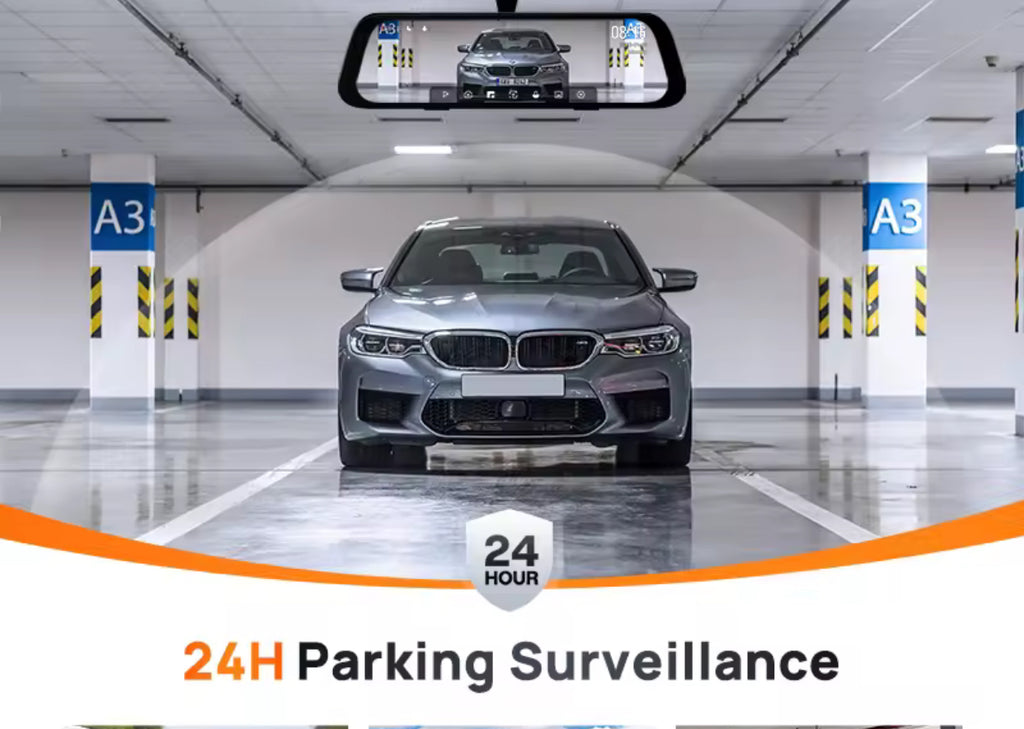 Rétroviseur Dashcam avant arrière utilitaire avec mode parking et camera recul