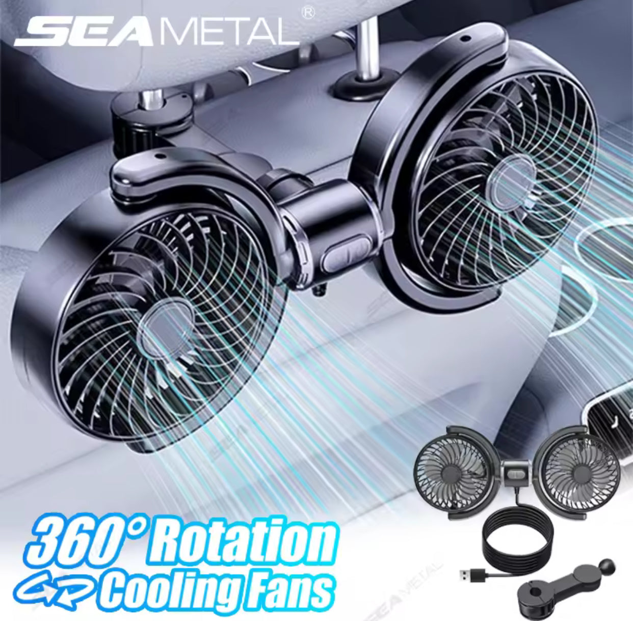 Ventilateur appuie tête voiture