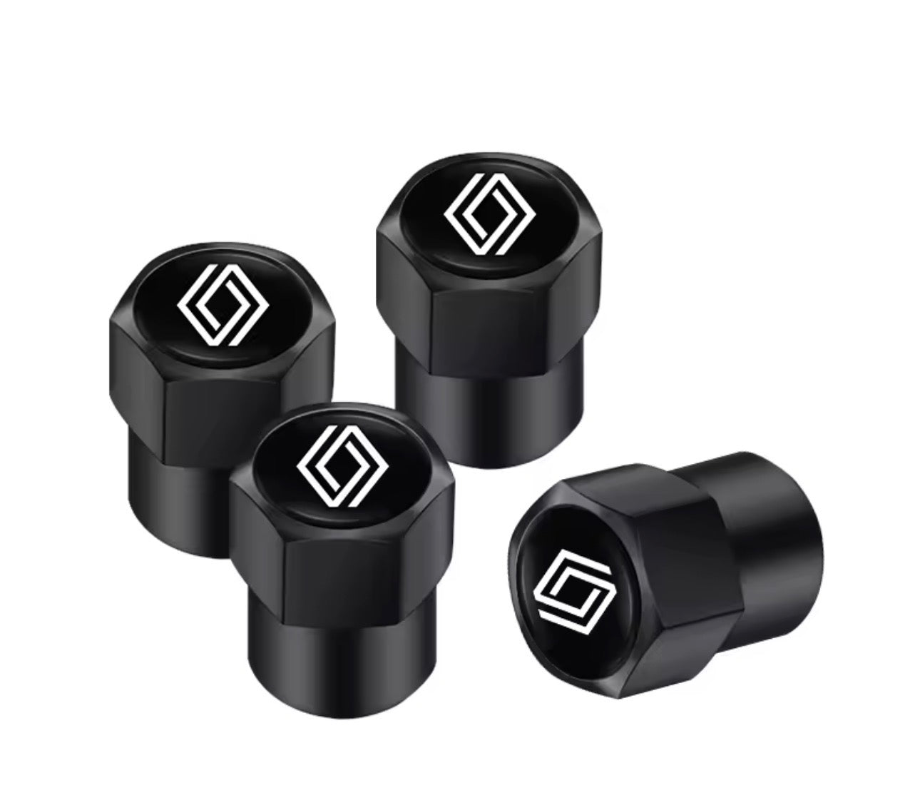 Bouchons de valves logo marque x4